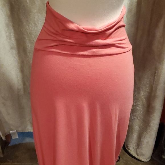 Lily Star Pink Long Maxi Skirt Small Good Cond - Picture 5 of 7